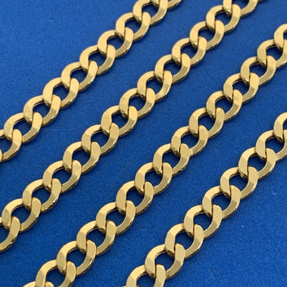 Designer Exotic 10K Yellow Gold Unisex Miami Cuban Link Chain Necklace