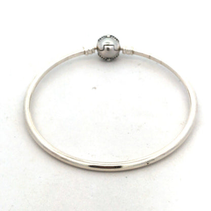 Designer PANDORA ALE 925 Sterling Silver Cubic Zirconia Bow Clasp Charm Bracelet