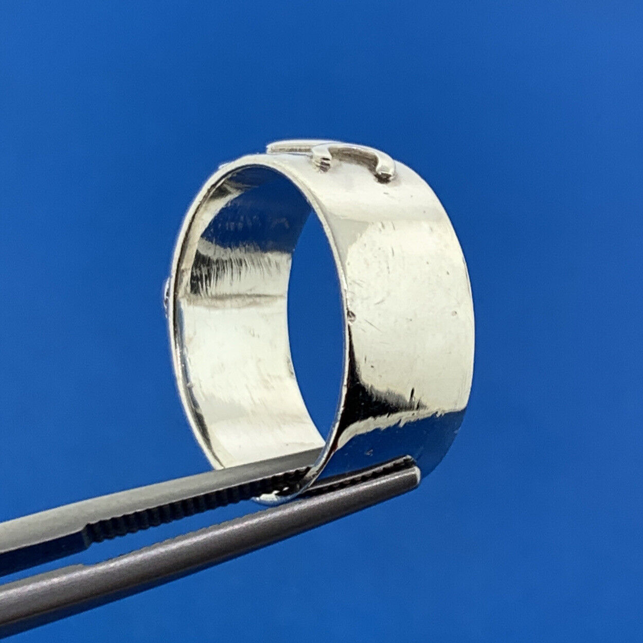 Designer Sterling Silver 925 Amethyst Cabochon February Band Cocktail Ring