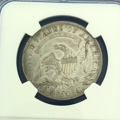 1811/10 Capped Bust Silver Half Dollar 50c Lettered Edge NGC XF Details Coin