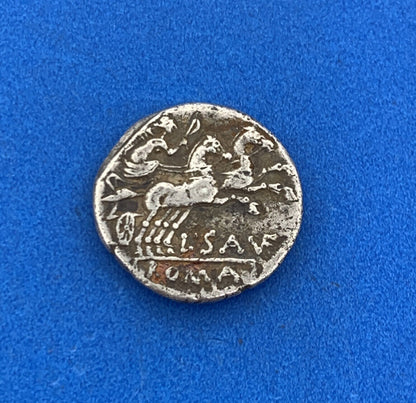152 BC Roman Republic Lucius Saufeius AR Denarius