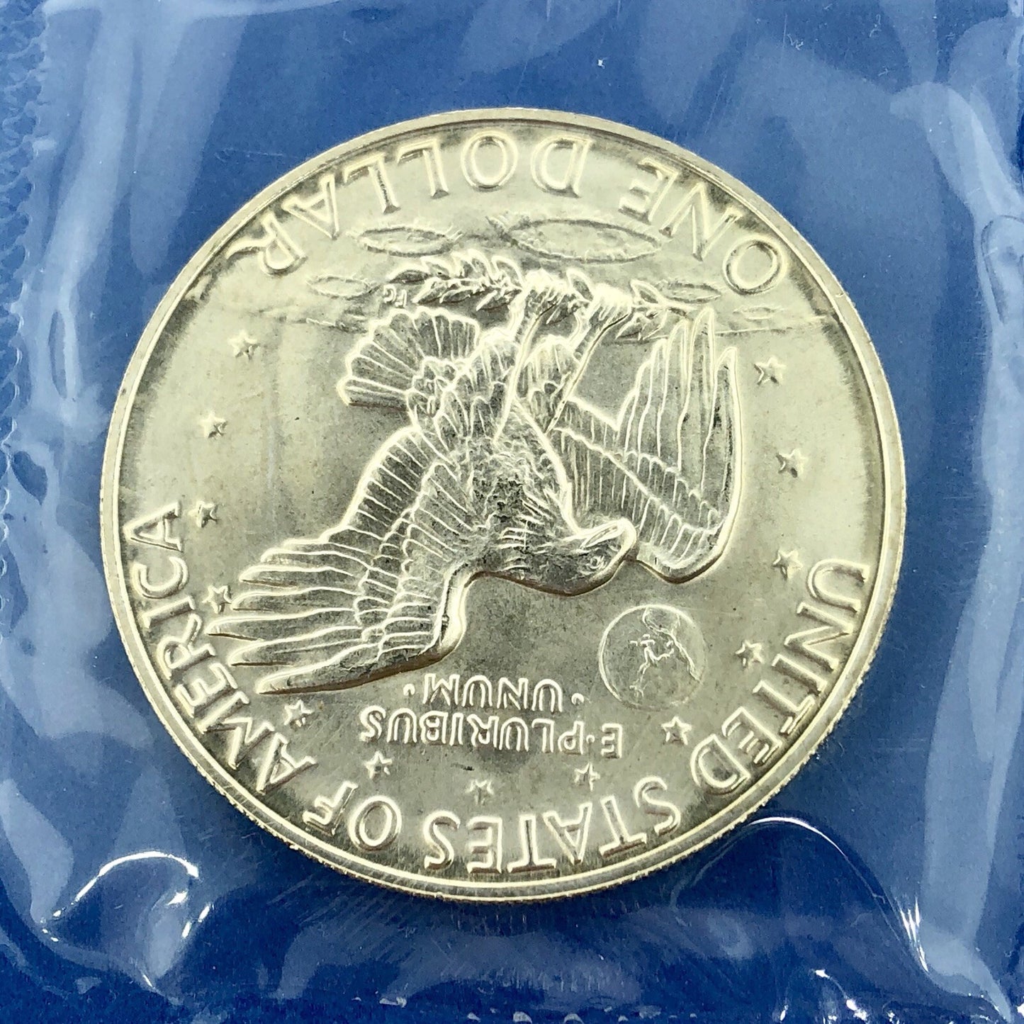 1973 S $1 Silver Eisenhower Gem Uncirculated Key Date 40% Coinage OMP Blue Env