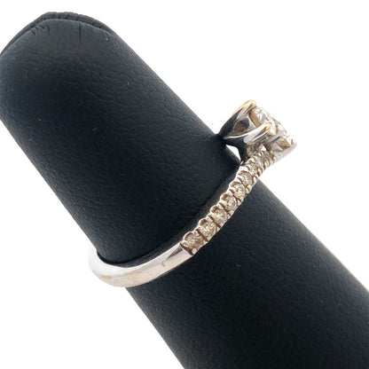 Zales 14K White Gold Ever Us Diamond Duo Bypass Engagement Promise Bridal Ring