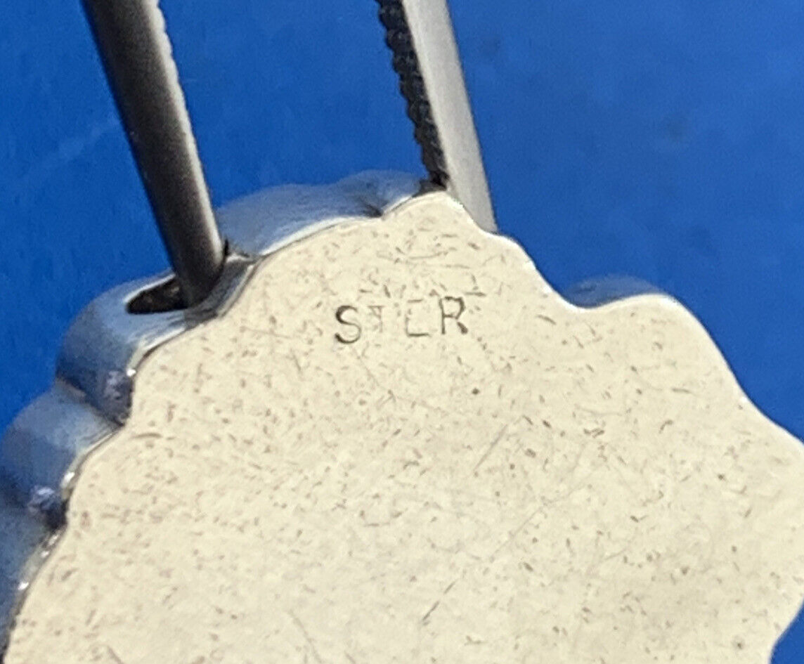 Vintage 925 Sterling Silver Engraveable Scroll Charm Bead Charm Or Pendant