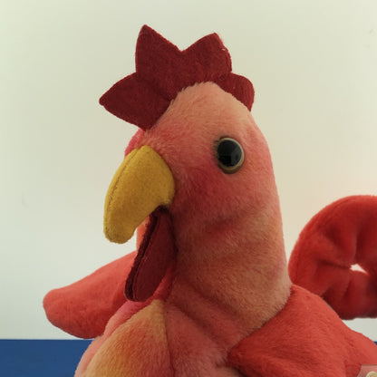 1996 TY Beanie Baby Strut The Rooster Mint Condition Tag Errors - 4171