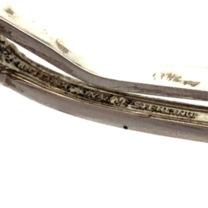 Vintage International 925 Sterling Silver Joan Of Arc Napkin Clip