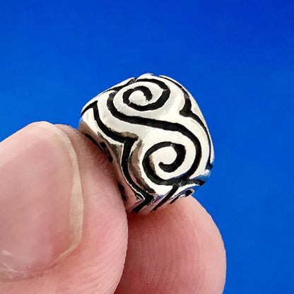 Authentic PANDORA 790228 Sterling Silver 925 Wind Scroll Retired Bead Charm