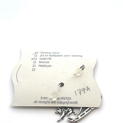 Designer Julie Gumm Alaska 925 Sterling Silver Ready Set Mush Dangle Earrings