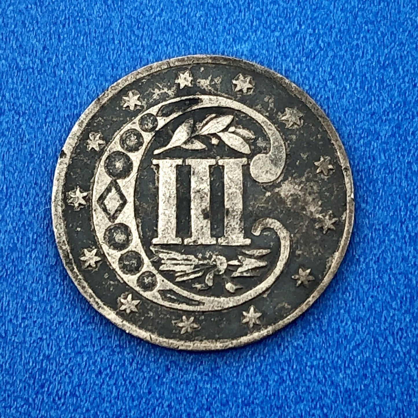 1858 P 3 Cent Silver Three Cent Piece 3c Better Key Philadelphia Mint Coin