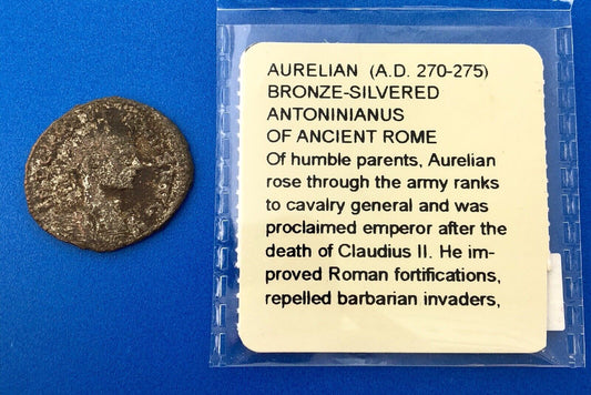 Aurelian A.D. 270-275 Roman Bronze Antoninianus Coin Father of Christmas
