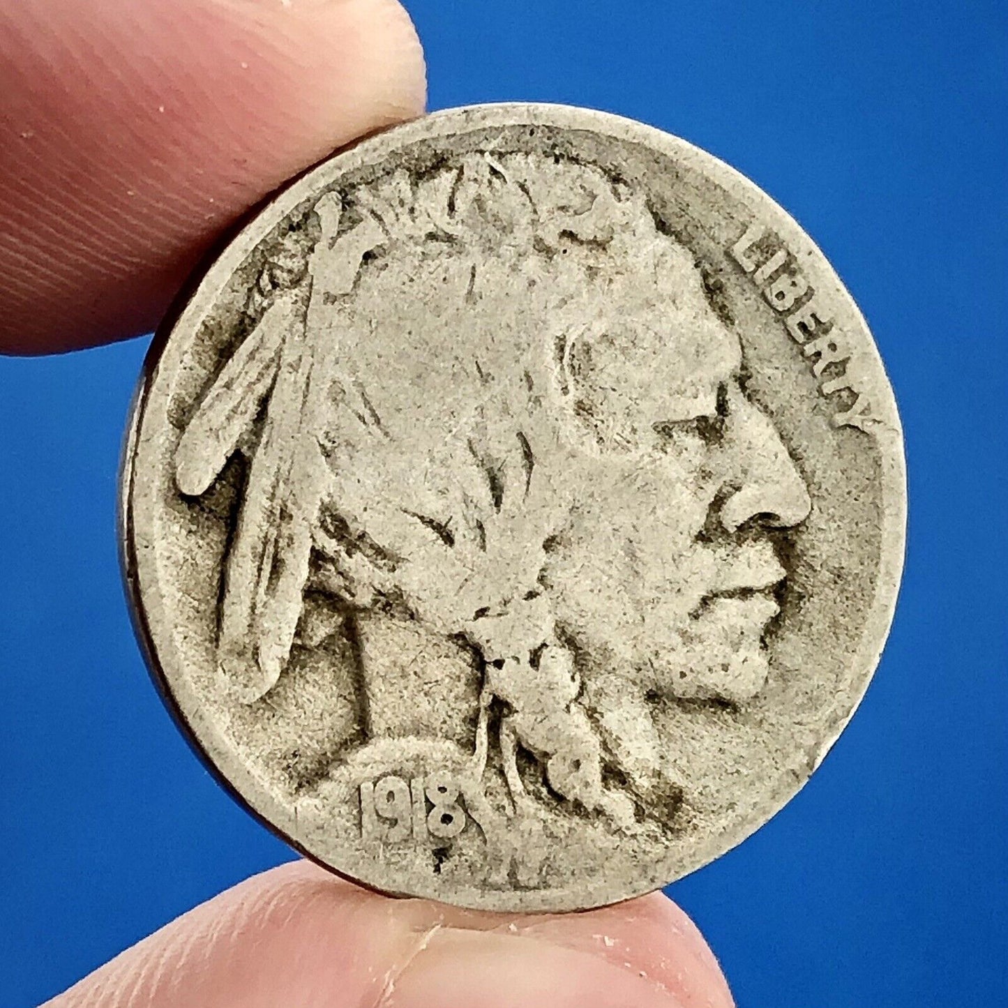 1918 S Indian Head Buffalo Nickel Better Key Scarce San Francisco Mint Coin