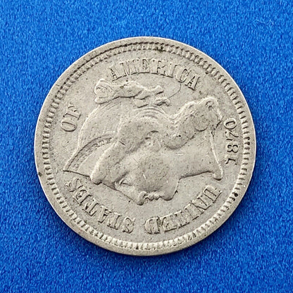 1870 P Nickel Three Cent Piece 3c Better Key Rare Scarce Philadelphia Coin