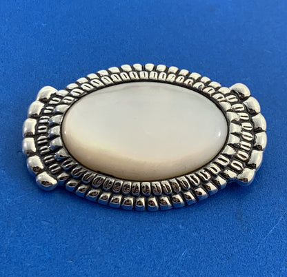 Carolyn Pollack R Moon 925 Sterling Silver Mother Of Pearl Brooch Pendant
