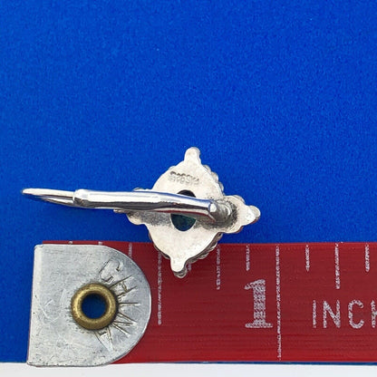 Designer FAS 925 Sterling Silver Oval Lapis Lazuli Balinese Style Earrings