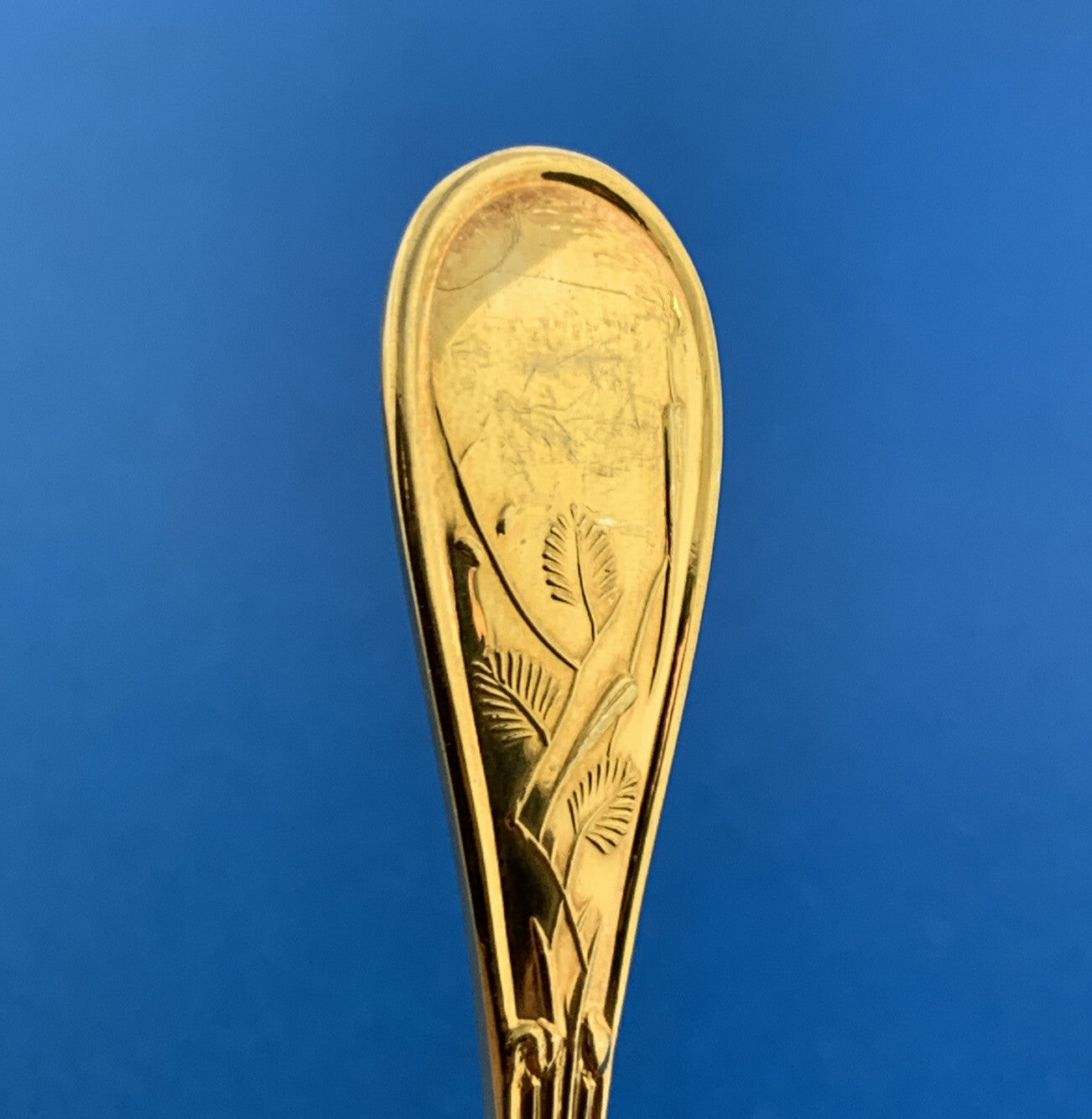 Tiffany & Co Vermeil Gold Washed Sterling Silver 925 Audubon Demitasse Spoon