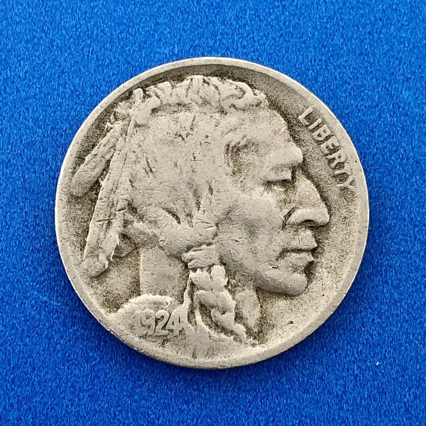 1924 D Indian Head Buffalo Nickel Better Key Scarce Denver Mint Coin