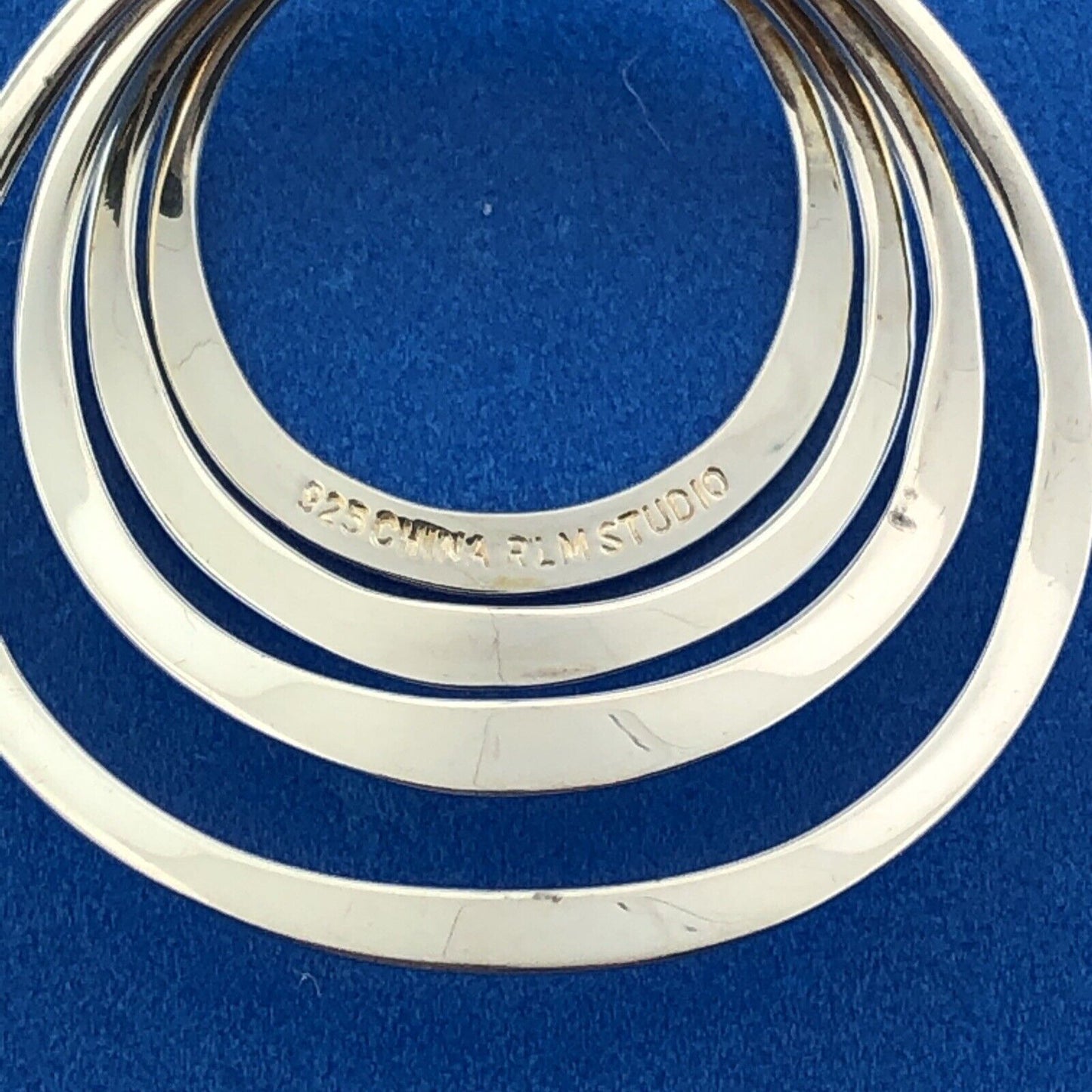 Stunning RLM Studio Sterling Silver 925 Expanding Multi Circle Stud Earrings