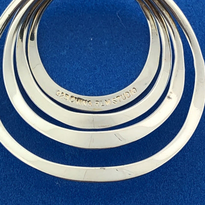 Stunning RLM Studio Sterling Silver 925 Expanding Multi Circle Stud Earrings