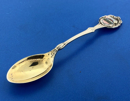 Collins & Cook Sterling Silver Enamel London Old Curiosity Shop Souvenir Spoon