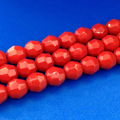 Vintage Gold Tone Red Jet Bead Three Strand Leaf Motif Link Bracelet