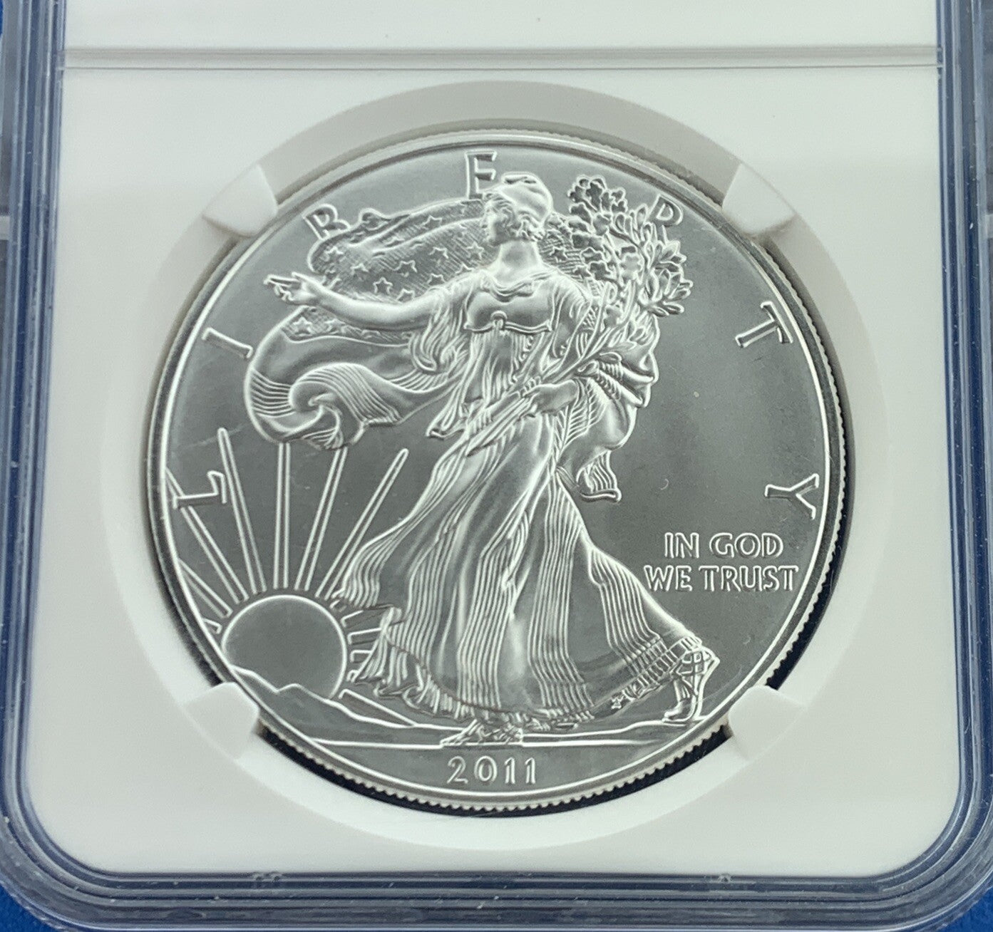 2011 $1 Silver Eagle 1oz 999 Fine Silver NGC MS70 25th Anniversary Early Release