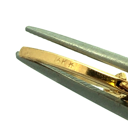 14K Yellow Gold Designer Trillion Honey Lemon Quartz  Leverback Dangle Earrings