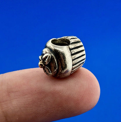 Authentic Pandora 925 Sterling Silver 14K Gold Cupcake Charm 790417 Retired