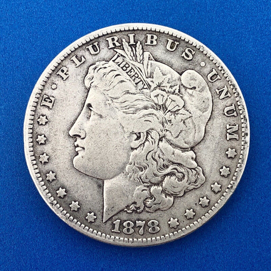 1878 7 TF Morgan Silver Dollar $1 First Year Philadelphia VAM 228B Slashed O