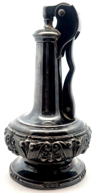 Vintage 1940s Ronson "Decanter" Silver Plated Table Lighter Collectible