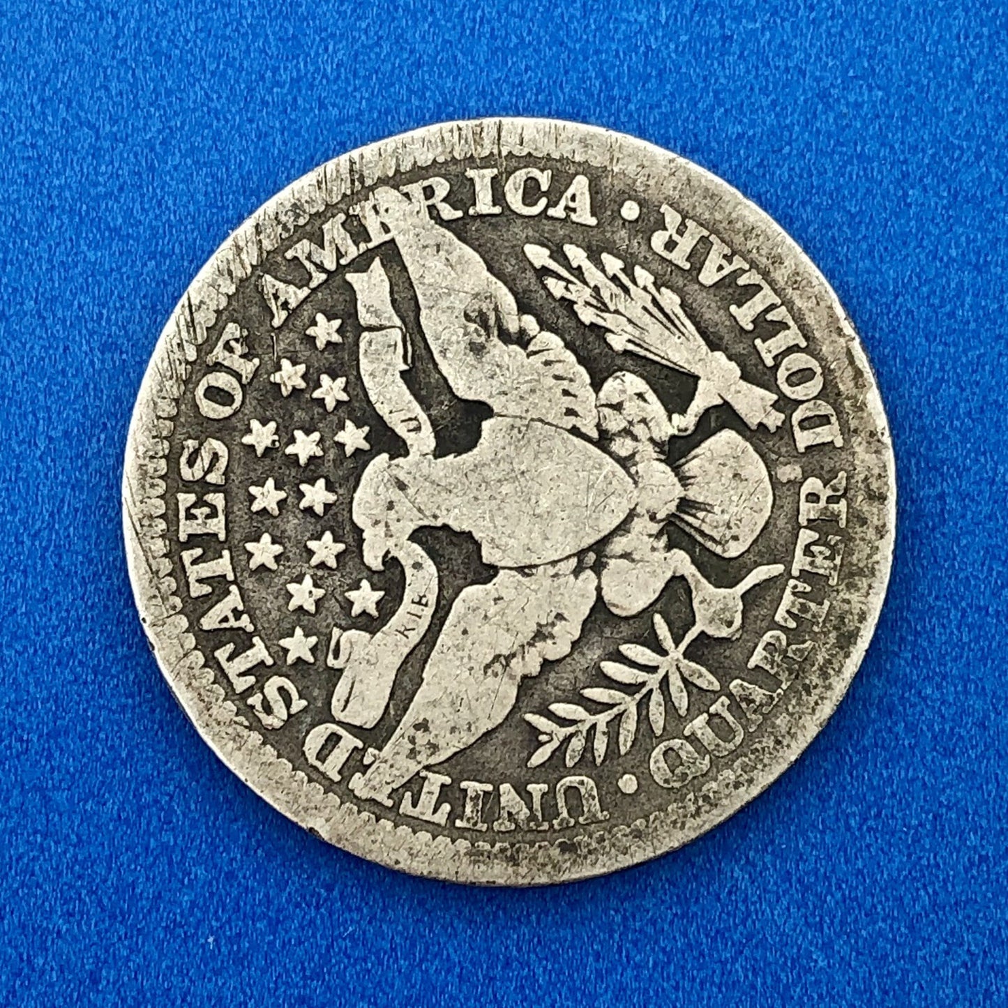 1914 S Silver Barber Quarter $.25 Better Key Date San Francisco Coin Rare Scarce