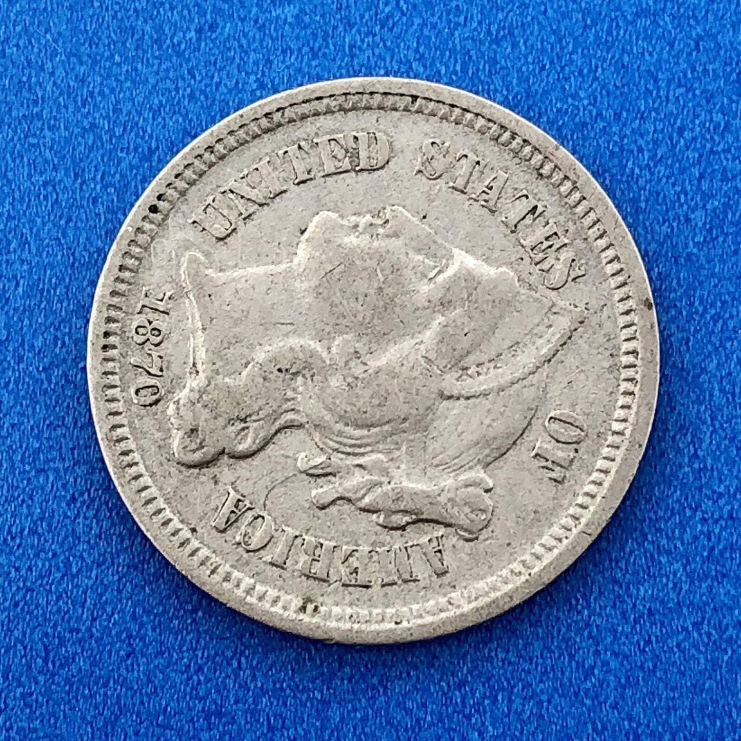 1870 P Nickel Three Cent Piece 3c Better Key Rare Scarce Philadelphia Coin