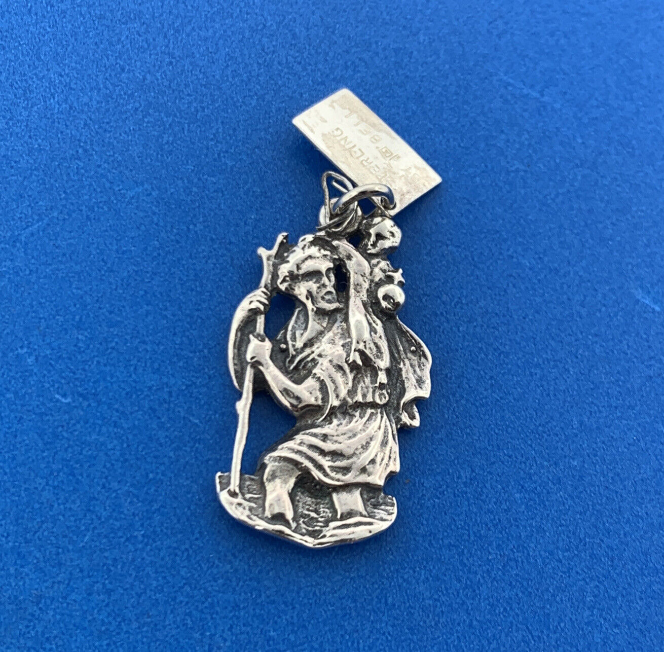 Bell Trading Post 925 Sterling Silver St Christopher Travel Rock City Charm