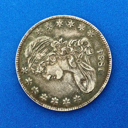 1834 P Capped Bust Silver Half Dollar 50c Small Date Small Letters Small Stars