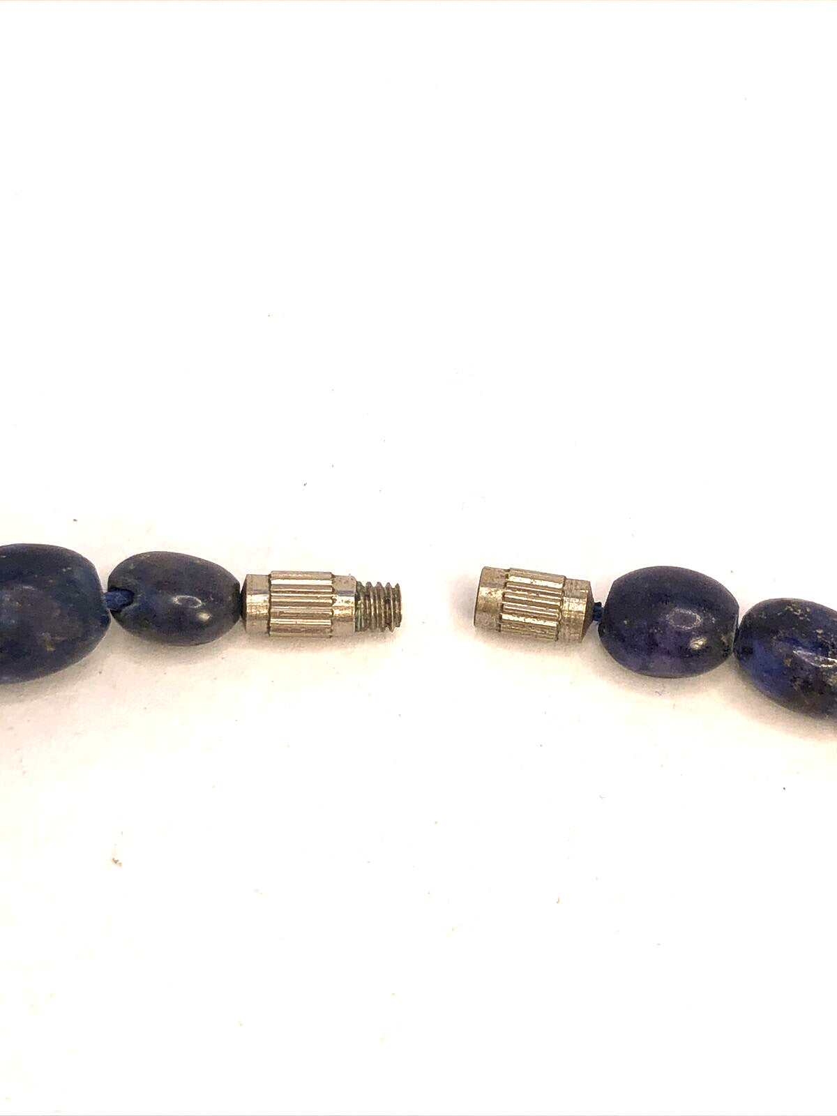 Vintage Lapis Lazuli Vision Truth Awareness Worry Beaded Necklace