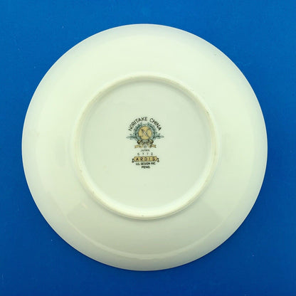 Retired Noritake Ardis China 5 1/2" Platinum Tab Fruit Dessert Bowl TWO Pc Set