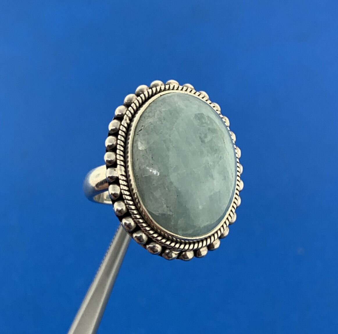 Designer Doug Paulus DP Sterling Silver 925 Aventurine Statement Cocktail Ring