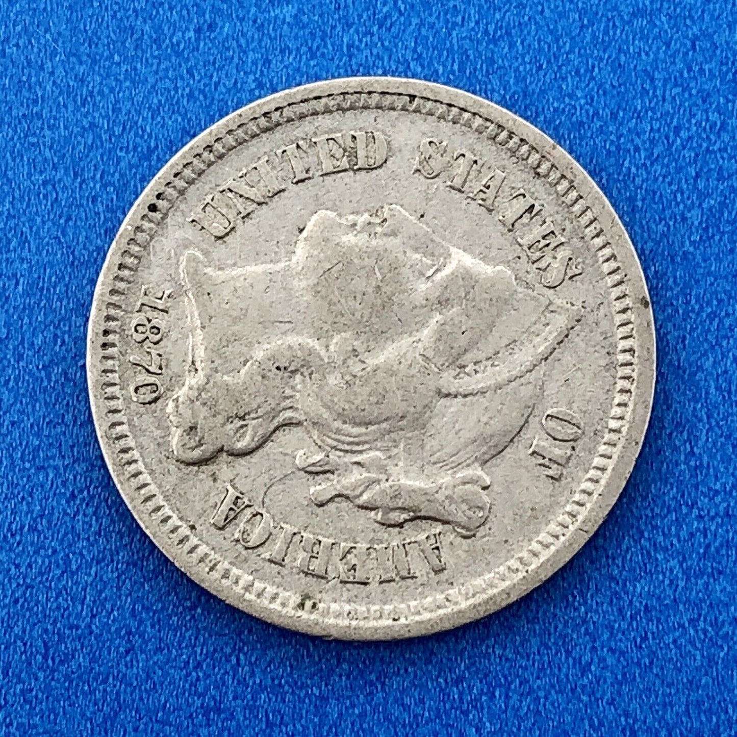 1870 P Nickel Three Cent Piece 3c Better Key Rare Scarce Philadelphia Coin