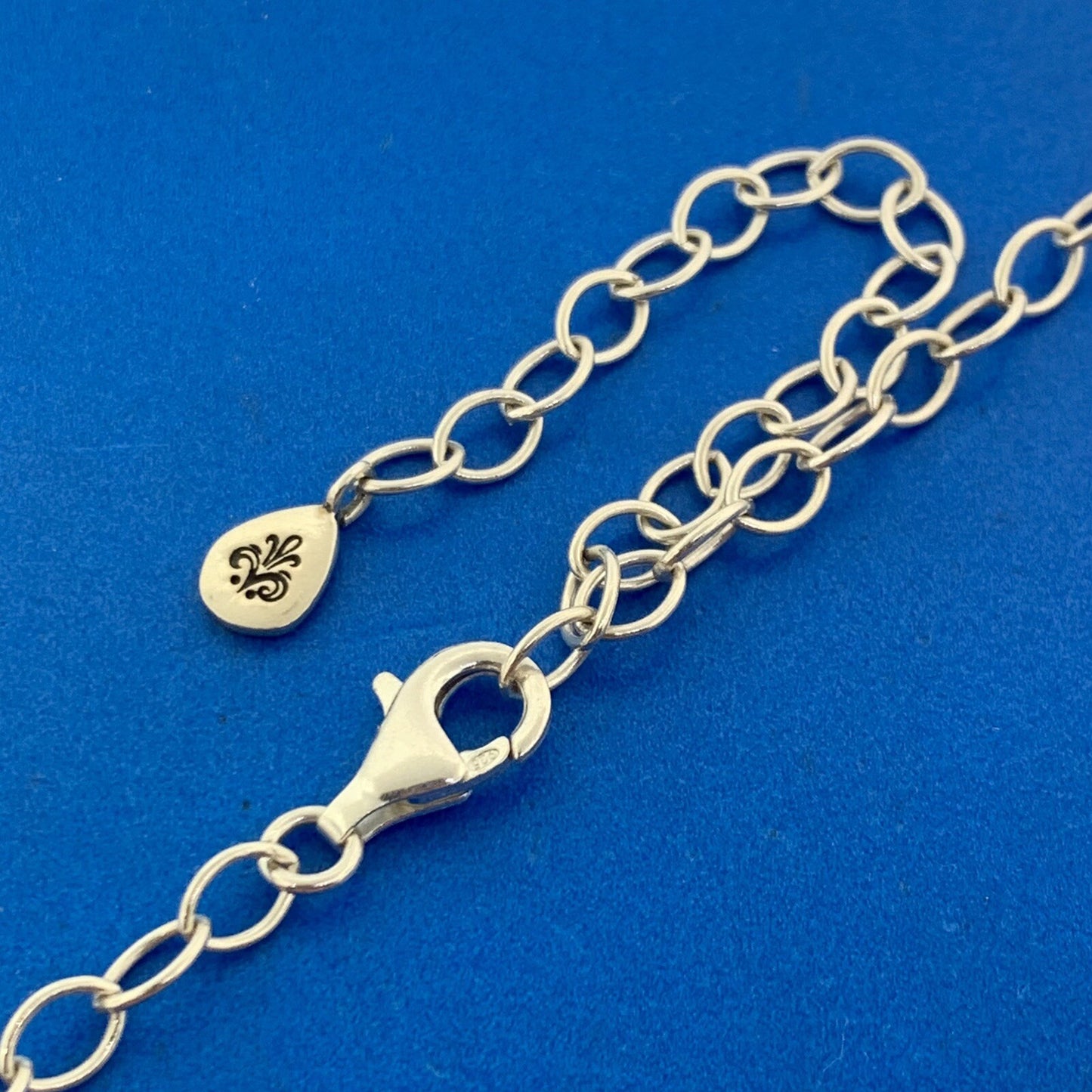 Designer BARSE 925 Sterling Silver Rhodochrosite Beaded Three Strand Necklace