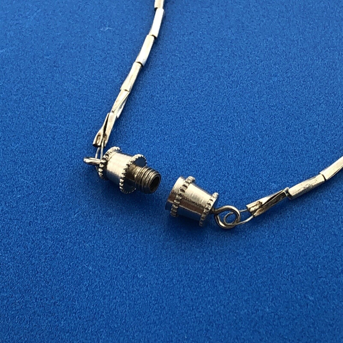 Stunning Sterling Silver 925 White Abalone Shell Twin Bird 6.75" Small Bracelet