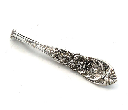 Vintage International Sterling 925 Sterling Silver Floral Spoon Handle Pendant