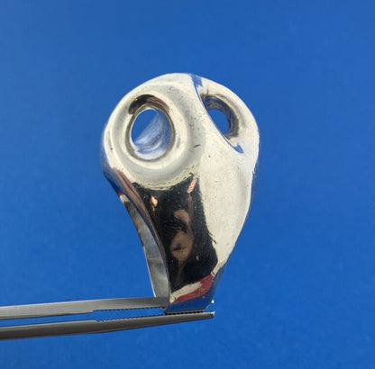 Artisan 925 Sterling Silver Modernist Glob Biker's Chunky Dome Ring