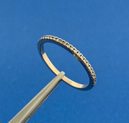 Designer 925 Sterling Silver Diamond Wedding Anniversary Eternity Band Ring