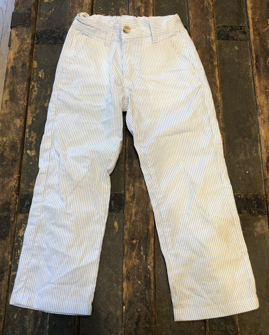 The Beaufort Bonnet Company 100% Cotton Blue White Striped Size 4T Boys Pants