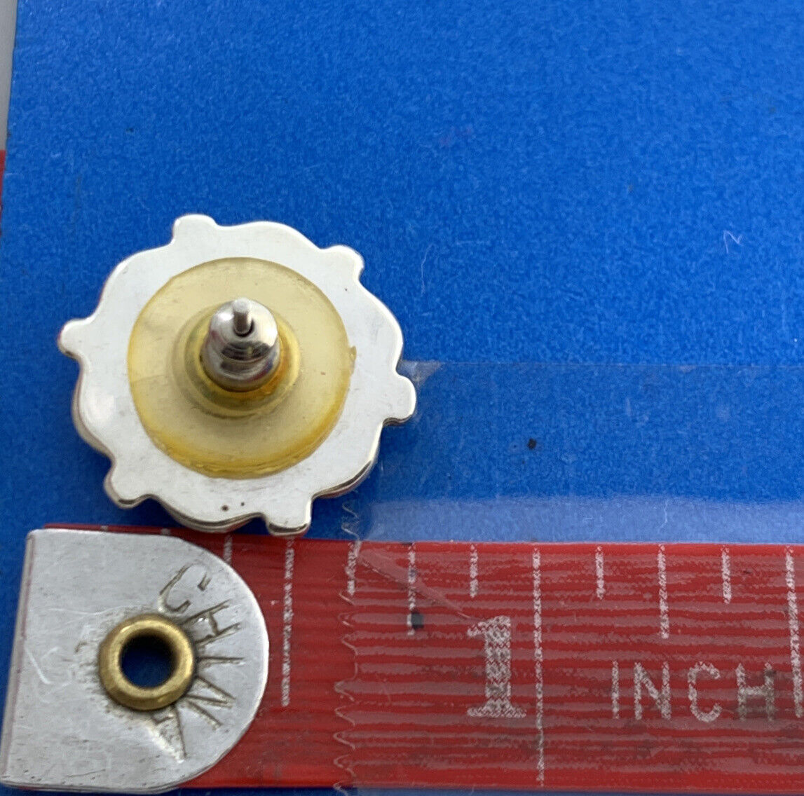 Native American 925 Sterling silver Unmarked Coral Flower Stud Earrings