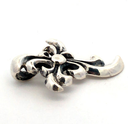 925 Sterling Silver Gothic Swirl Cross Pendant