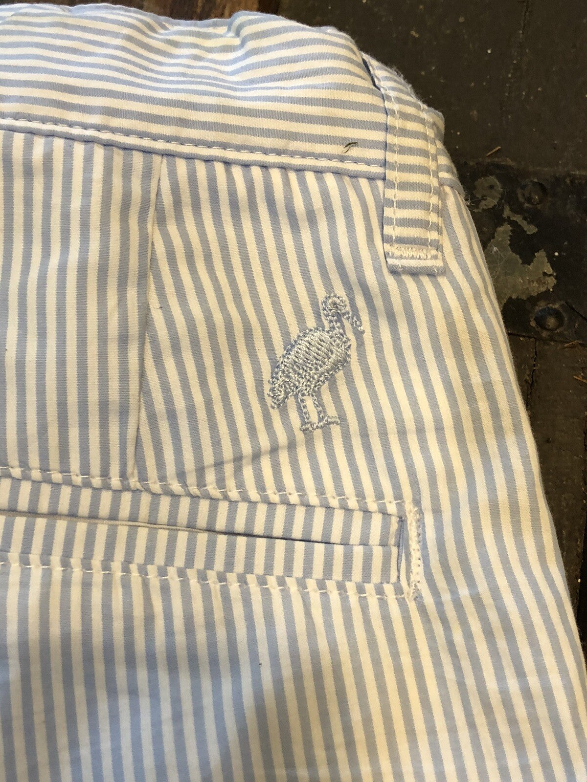 The Beaufort Bonnet Company 100% Cotton Blue White Striped Size 4T Boys Pants