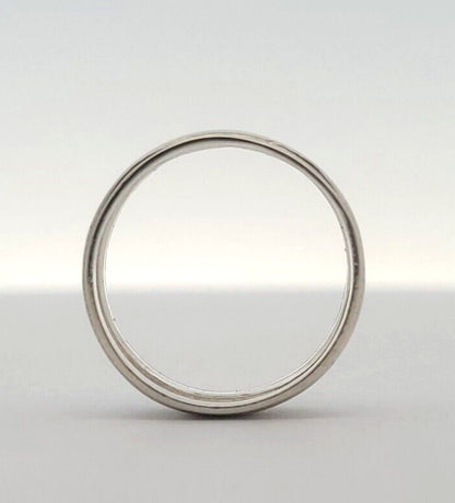 Vintage Designer Uncas 925 Sterling Silver Heart Detail Love Band Ring