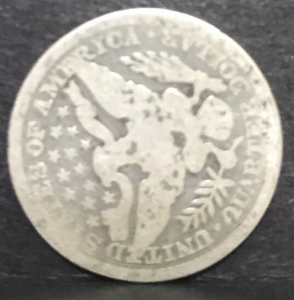 1892 P Silver Barber Quarter Better Key Date Philadelphia Coin Rare Scarce