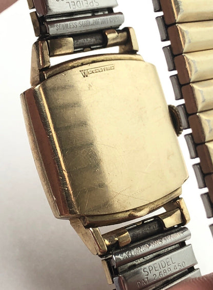 Vintage 1944 Elgin Deluxe Men's Wristwatch 10K Gold Filled E283675 Works