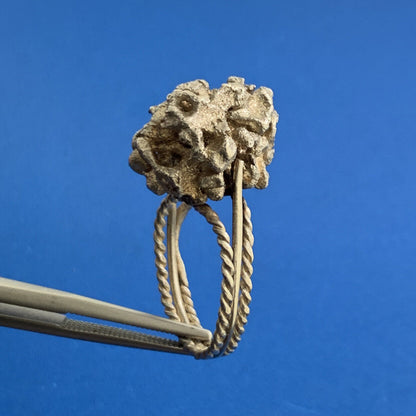 Artisan 925 Sterling Silver Artisan Nugget Free Form Size 6 Ring